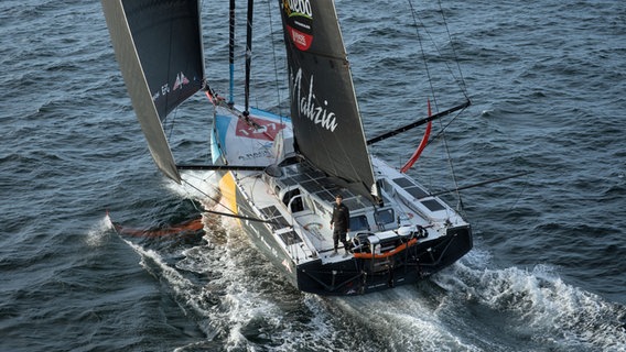 Boris Herrmann bei der Vendée Globe auf der Malizia © Yann Riou I polaRYSE I Team Malizia 