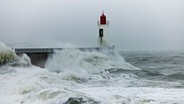 Heftiger Seegang vor dem Kanal von Les Sables-d'Olonne in Frankreich © Anne Beauge / Alea 