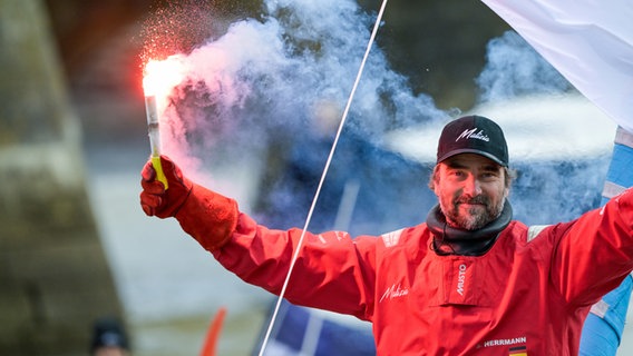 Boris Herrmann in Les Sables-d'Olonne © Olivier Blanchet / Alea 