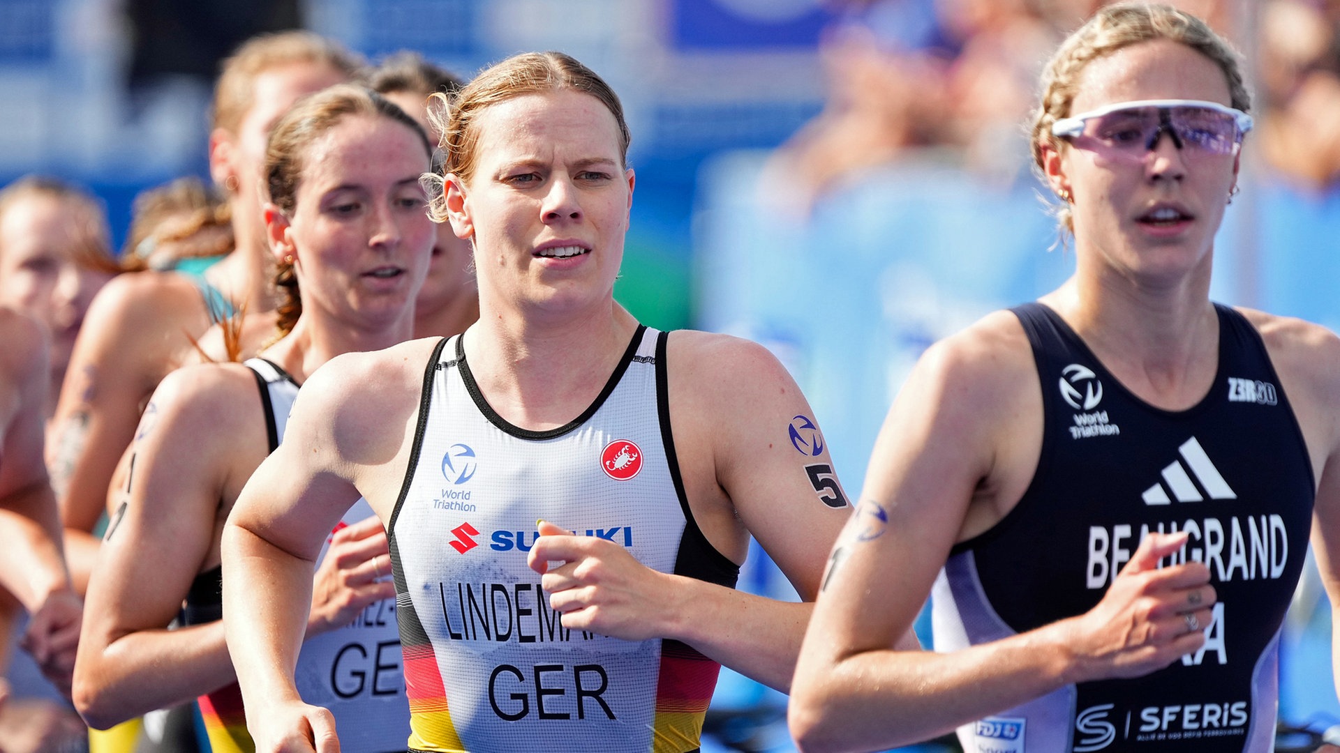 Triathlon-WM in Hamburg: Lindemann holt Sprint-Bronze