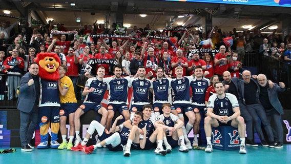 SVG Lüneburg nach Achtelfinalsieg gegen Berlin Volleys © imago images / Nordphoto 