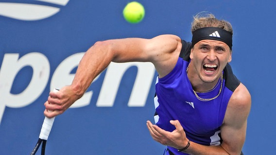 Alexander Zverev bei den US Open in New York © picture alliance/dpa/AP | Julia Nikhinson 