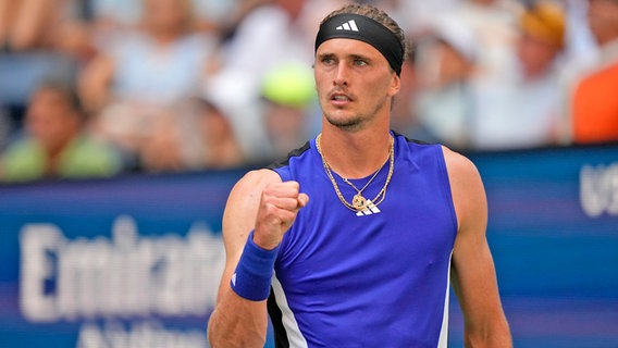 Alexander Zverev bei den US Open in New York © picture alliance/dpa/AP | Julia Nikhinson 