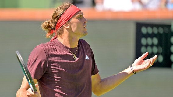 Frust bei Tennis-Profi Alexander Zverev © IMAGO / Imagn Images 